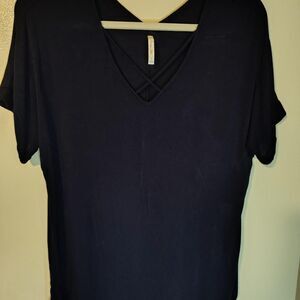 Acne-studios Women's Black and Navy Blouse